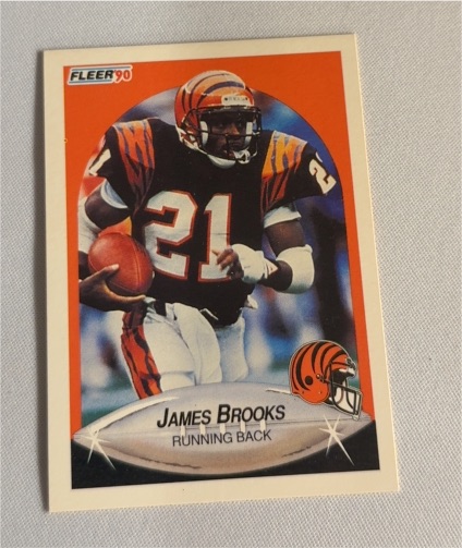 1990 Fleer #211 James Brooks — front