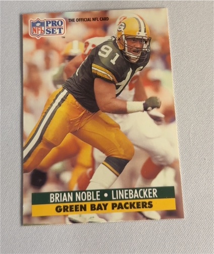 1991 Pro Set #159 Brian Noble — front