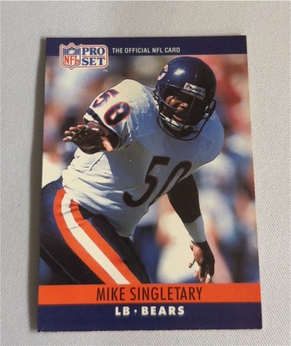 1990 Pro Set #57 Mike Singletary — front