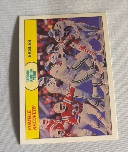 1988 Fleer Team Action #79 Fumble Recovery Philadelphia Eagles — front
