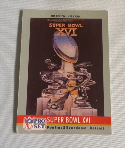 1990 Pro Set Super Bowl XVI #16 — front