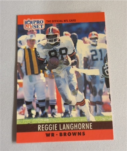 1990 Pro Set #73 Reggie Langhorne — front