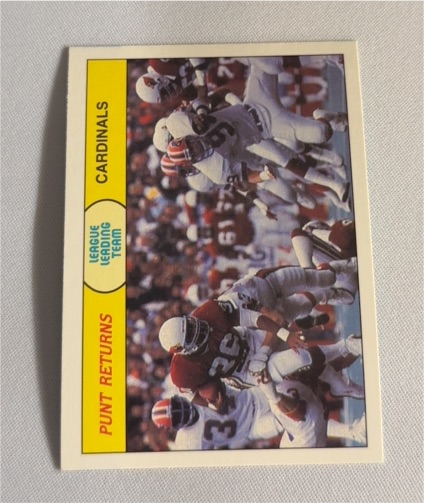 1988 Fleer #83 Punt Returns St. Louis Cardinals — front