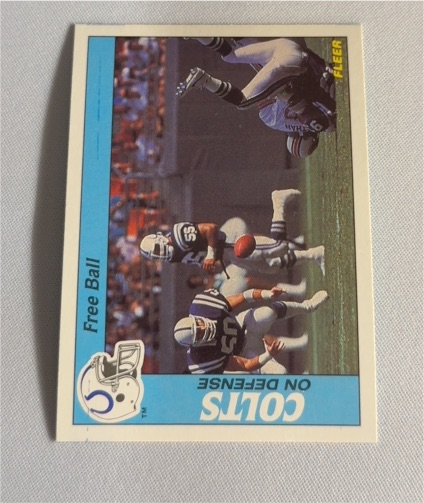 1988 Fleer Team Action #14 Free Ball Indianapolis Colts — front