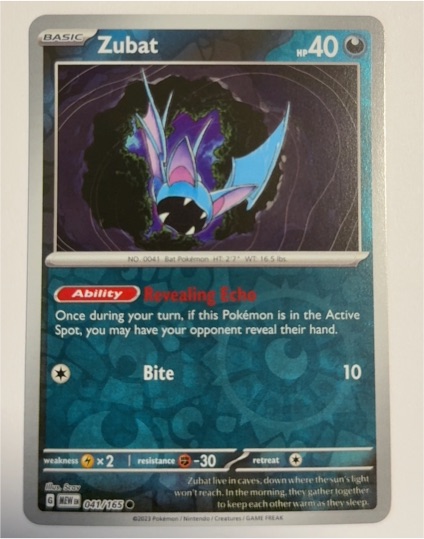 2023 Pokemon Scarlet & Violet 151 #041 Zubat — front