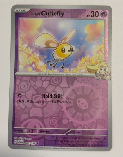 2025 Pokémon Journey Together #066 Lillie's Cutiefly — front