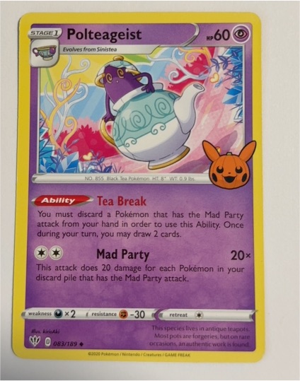 2022 Pokemon Trick or Trade #083 Polteageist — front
