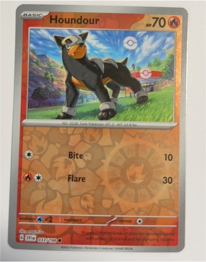 2023 Pokémon Scarlet & Violet #033 Houndour — front