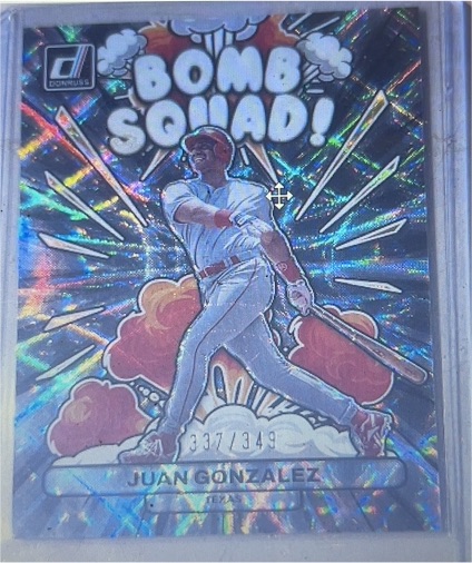 2023 Donruss Bomb Squad #BS7 Juan Gonzalez — front