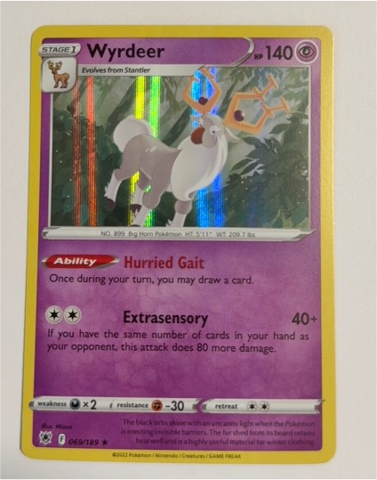 2022 Pokémon Astral Radiance #069 Wyrdeer — front