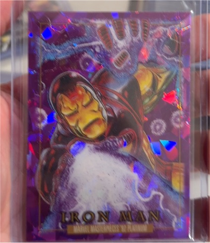 2024 SkyBox Marvel Masterpieces '92 Platinum #38 Iron Man — front
