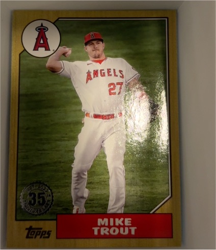 2022 Topps Series 2 35th Anniversary 1987 #87TB-36 Mike Trout — front