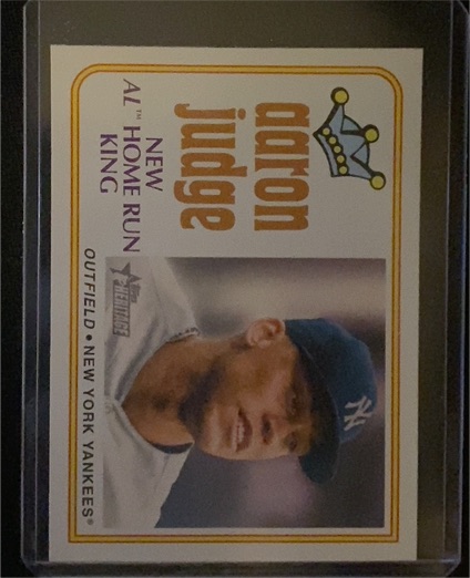2023 Topps Heritage #1 Aaron Judge New AL Home Run King — front