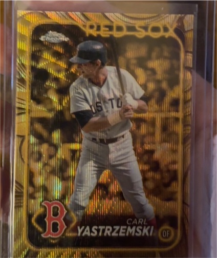 2024 Topps Chrome Gilded Collection #90 Carl Yastrzemski — front
