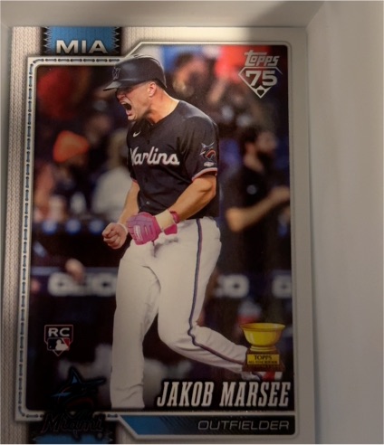 2026 Topps Series 1 #37 Jakob Marsee — front
