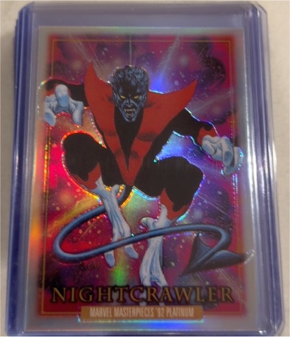 2024 Marvel Masterpieces '92 Platinum #62 Nightcrawler — front