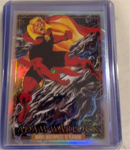 2024 SkyBox Marvel Masterpieces '92 Platinum #10 Adam Warlock — front