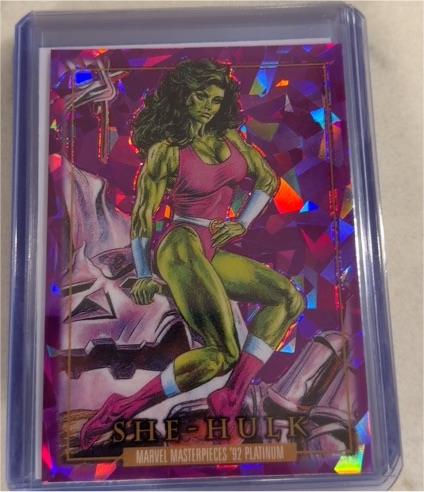 2024 Marvel Masterpieces '92 Platinum #82 She-Hulk — front