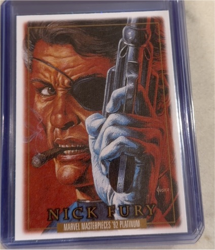 2024 Marvel Masterpieces '92 Platinum #64 Nick Fury — front