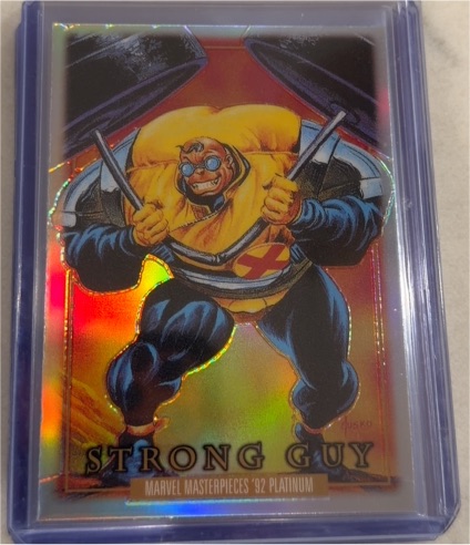 2024 Skybox Marvel Masterpieces '92 Platinum #85 Strong Guy — front