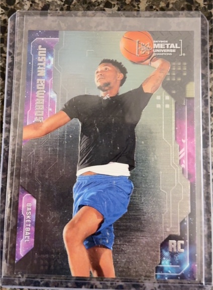 2024 SkyBox Metal Universe Champions #18 Justin Edwards — front