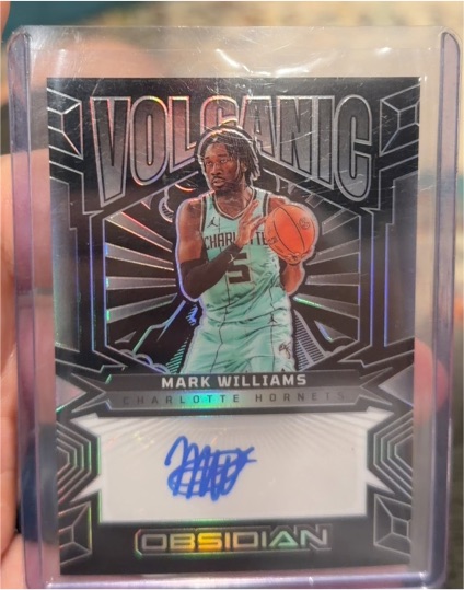 2024-25 Panini Obsidian #VS-MWC Mark Williams Volcanic Auto — front