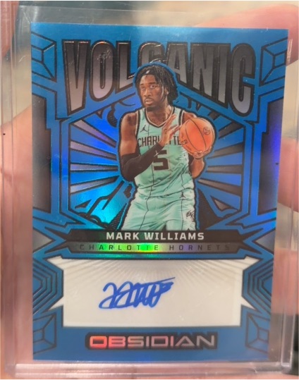 2024-25 Panini Obsidian #VS-MWC Mark Williams Volcanic Auto — front