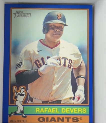 2025 Topps Heritage High Number #540 Rafael Devers — front