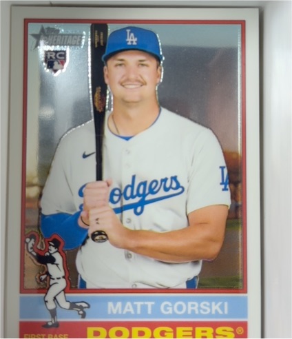 2025 Topps Heritage High Number #555 Matt Gorski — front