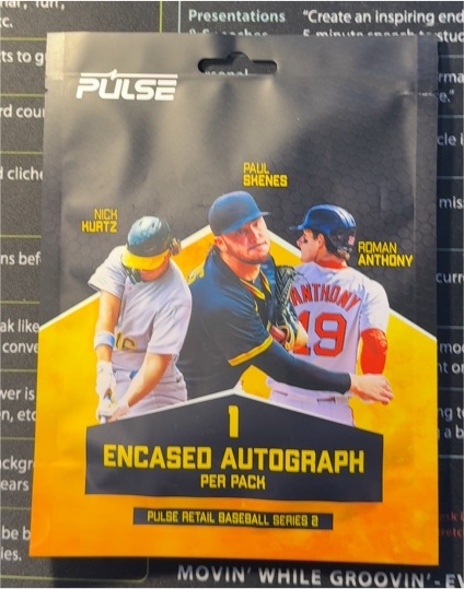 2024 Pulse Retail Baseball Series 2 Encased Autograph Pack — front