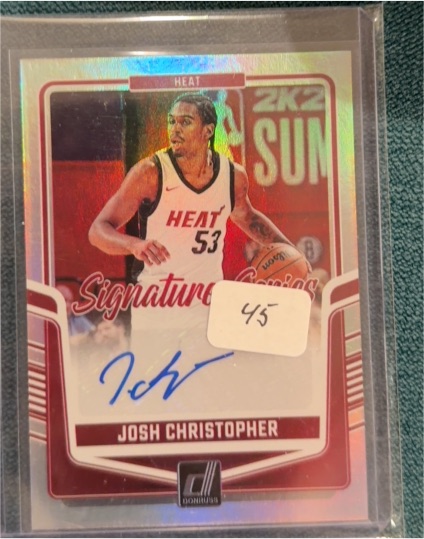 2024-25 Donruss Signature Series #SS-JCH Josh Christopher — front