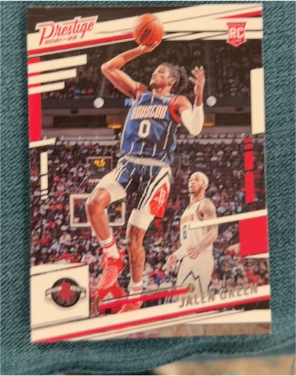 2021-22 Panini Chronicles Prestige #65 Jalen Green Rookie Card — front