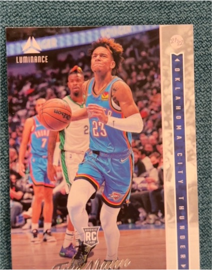 2021-22 Panini Chronicles Luminance #258 Tre Mann RC Oklahoma City Thunder — front