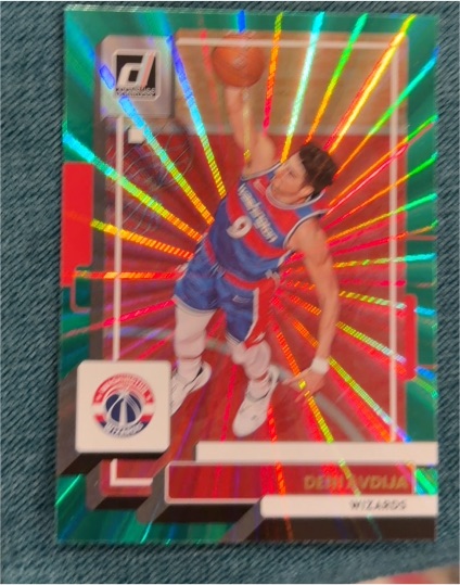2022-23 Panini Donruss #178 Deni Avdija Green Laser Wizards — front