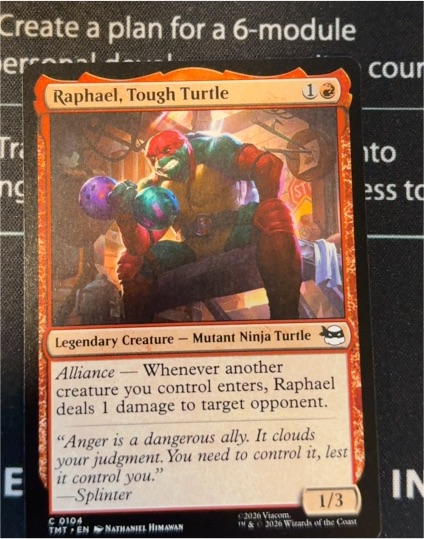 Raphael, Tough Turtle #104 — front