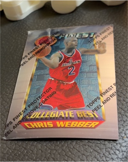 1994-95 Topps Finest #255 Chris Webber — front
