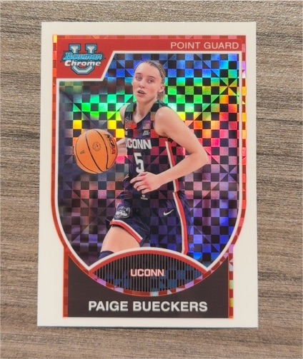 2023-24 Bowman University Chrome #07B-23 Paige Bueckers — front