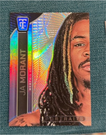 2024-25 Panini Totally Certified #25 Ja Morant Portraits Mirror — front