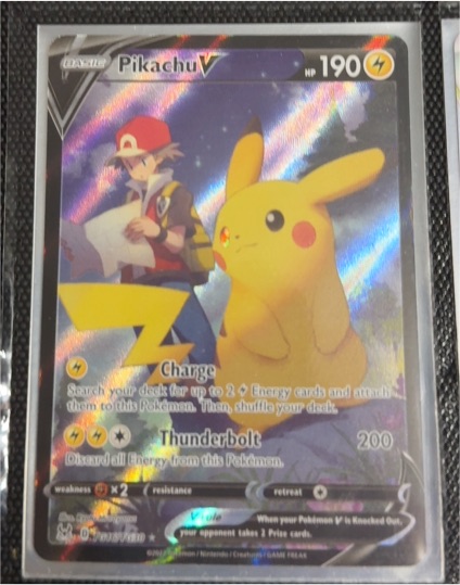 2020 Pokémon TCG #SWSH061 Pikachu V — front
