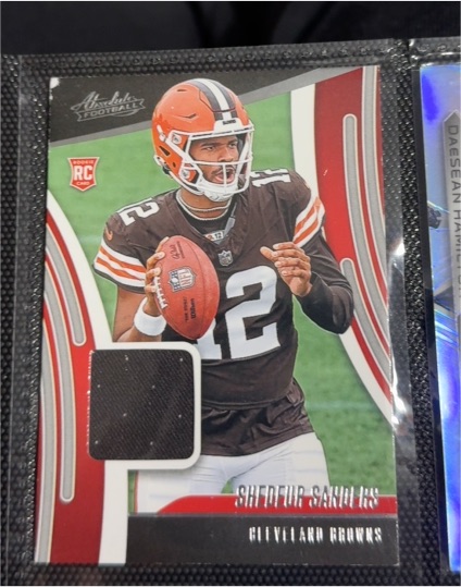 2025 Panini Absolute Rookie Materials #ARM-SSS Shedeur Sanders — front