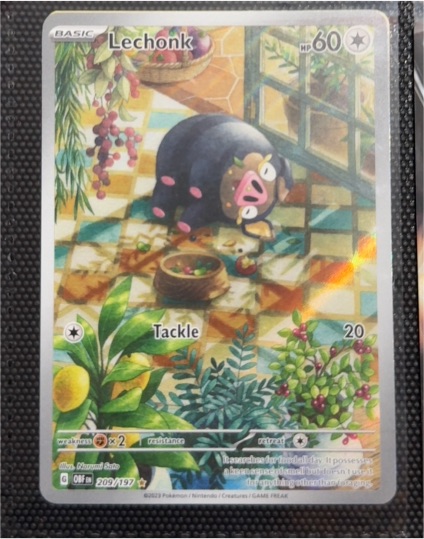 2023 Pokémon SV03: Obsidian Flames #209 Lechonk — front