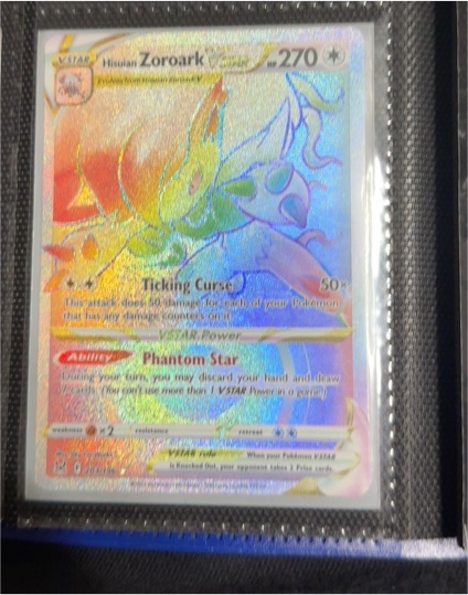 2022 Pokémon Lost Origin #203 Hisuian Zoroark VSTAR — front