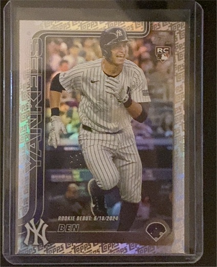2025 Topps Update Series #US25 Ben Rice Rookie Debut — front