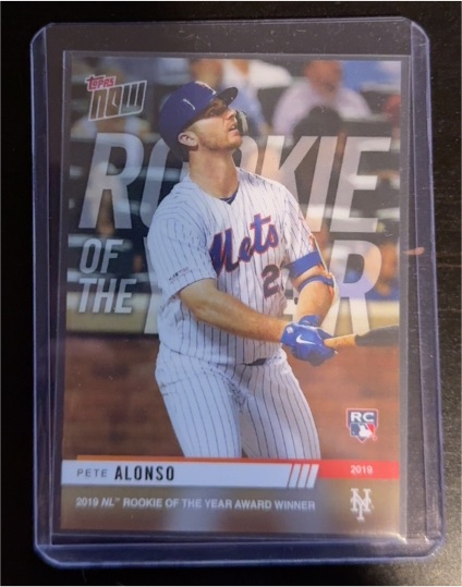 2019 Topps Now #AW-1 Pete Alonso — front