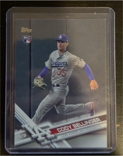 2017 Topps Update #US214 Cody Bellinger Rookie Debut — front