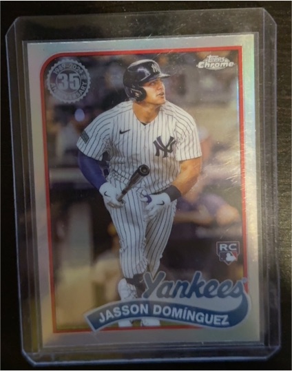 2024 Topps Chrome 1989 35th Anniversary #89CB-12 Jasson Dominguez — front