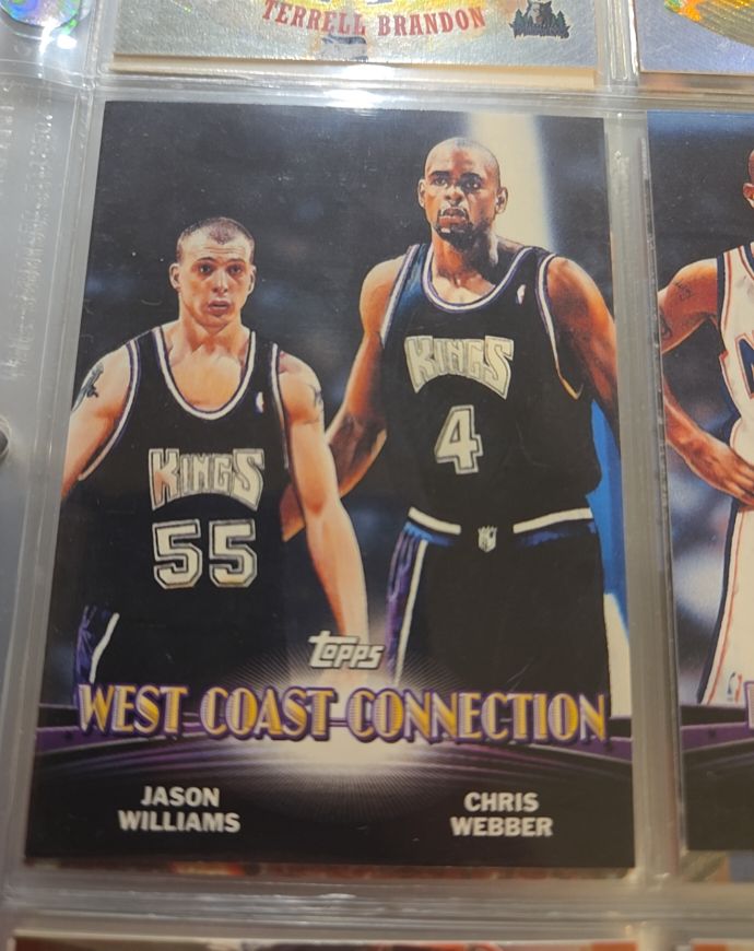 2000 Topps West Coast Connection #TC3 Jason Williams & Chris Webber — front