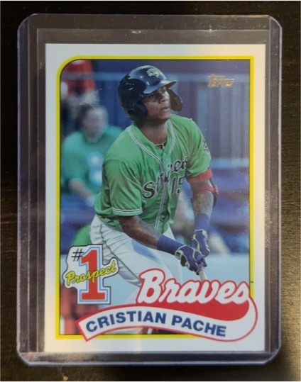2020 Topps Update #P-7 Cristian Pache #1 Prospect Atlanta Braves — front