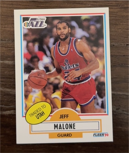 1990 Fleer #195 Jeff Malone — front