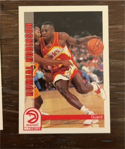 1992-93 NBA Hoops #7 Rumeal Robinson — front